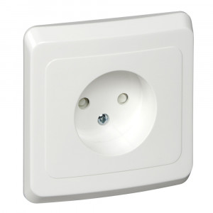 Розетка Schneider Electric ЭТЮД 1-мест. С/У со шт. 16А/250В БЕЛЫЙ