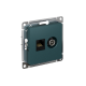 ATLASDESIGN РОЗЕТКА двойная ТВ + компьютерная RJ45 кат. 5e, механизм, ИЗУМРУД