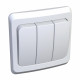 Выключатель Schneider Electric ЭТЮД 3х-клав. С/У 10АX/250B БЕЛЫЙ
