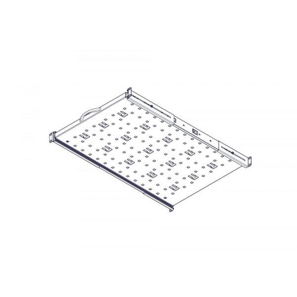 Выдвижная полка Systeme Electric, серия Uniprom, 1U, 650мм, до 45кг