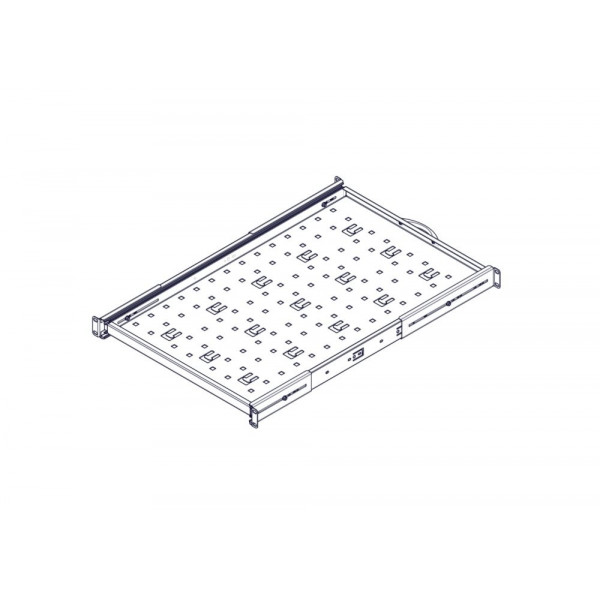 Выдвижная полка Systeme Electric, серия Uniprom, 1U, 650мм, до 45кг