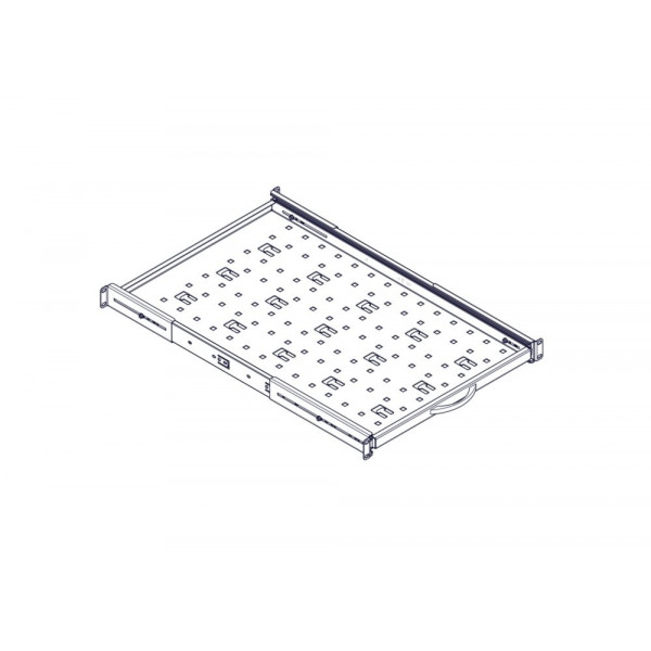 Выдвижная полка Systeme Electric, серия Uniprom, 1U, 650мм, до 45кг
