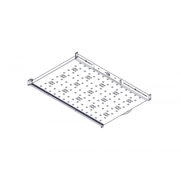Выдвижная полка Systeme Electric, серия Uniprom, 1U, 650мм, до 45кг