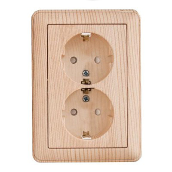 Розетка "W59" С/У с ЗК 2-я (250В, 16А, защитн.шторки)
