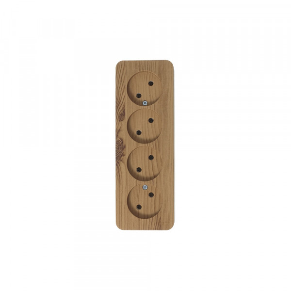 Розетка Schneider Electric BLANCA 4х-мест. О/У 16А/250В ЯСЕНЬ