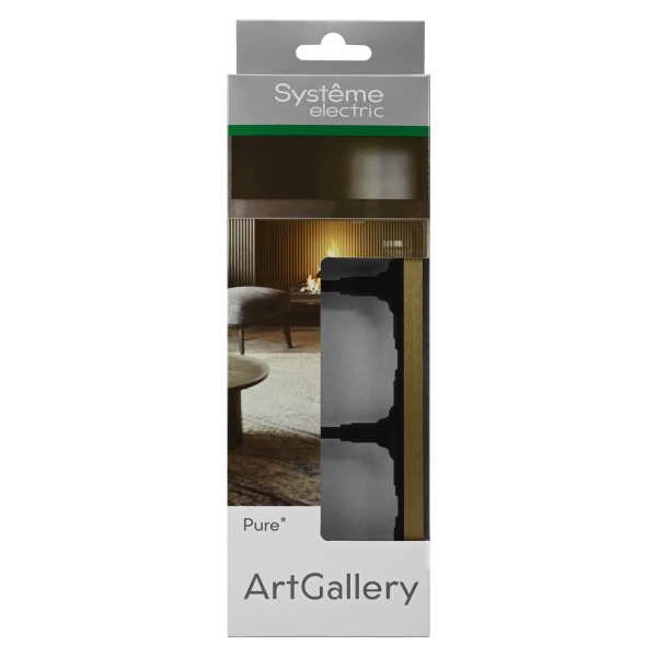 ARTGALLERY PURE 3-постовая РАМКА, МЕТАЛЛ ЛАТУНЬ