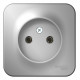Розетка Schneider Electric BLANCA 1-мест. О/У 16А/250В АЛЮМИНИЙ