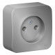 Розетка Schneider Electric BLANCA 1-мест. О/У 16А/250В АЛЮМИНИЙ