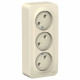Розетка Schneider Electric BLANCA 3х-мест. О/У 16А/250В МОЛОЧНЫЙ