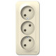 Розетка Schneider Electric BLANCA 3х-мест. О/У 16А/250В МОЛОЧНЫЙ