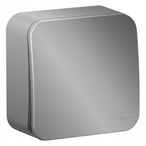 Выключатель Schneider Electric BLANCA кнопочный с самовозвр. О/У 10АХ/250B АЛЮМИНИЙ