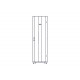 Шкаф Systeme Electric, серия Uniprom, 42U-600/1070, боковые панели 4шт, черный