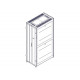 Шкаф Systeme Electric, серия Uniprom, 42U-600/1070, боковые панели 4шт, черный