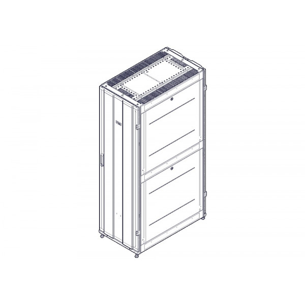 Шкаф Systeme Electric, серия Uniprom, 42U-600/1070, боковые панели 4шт, черный