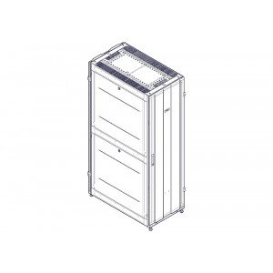 Шкаф Systeme Electric, серия Uniprom, 42U-600/1070, боковые панели 4шт, черный