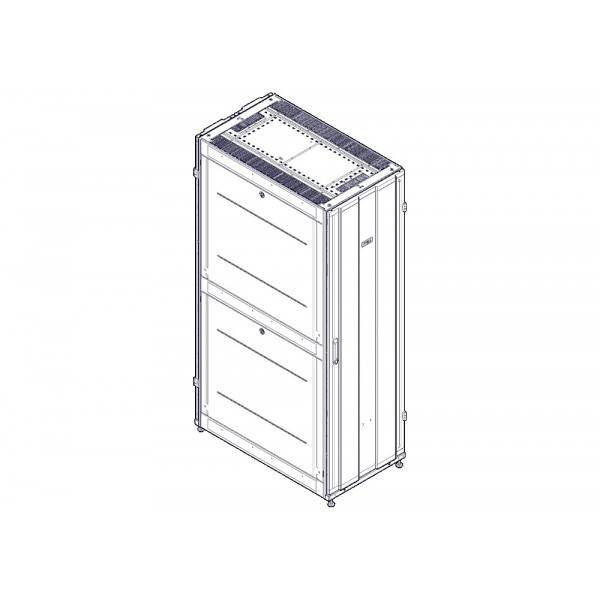 Шкаф Systeme Electric, серия Uniprom, 42U-600/1070, боковые панели 4шт, черный
