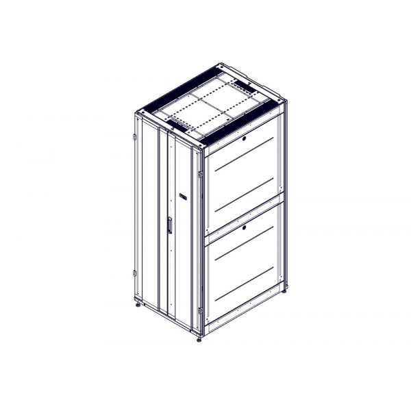 Шкаф Systeme Electric, серия Uniprom, 42U-800/1070, боковые панели 4шт, черный