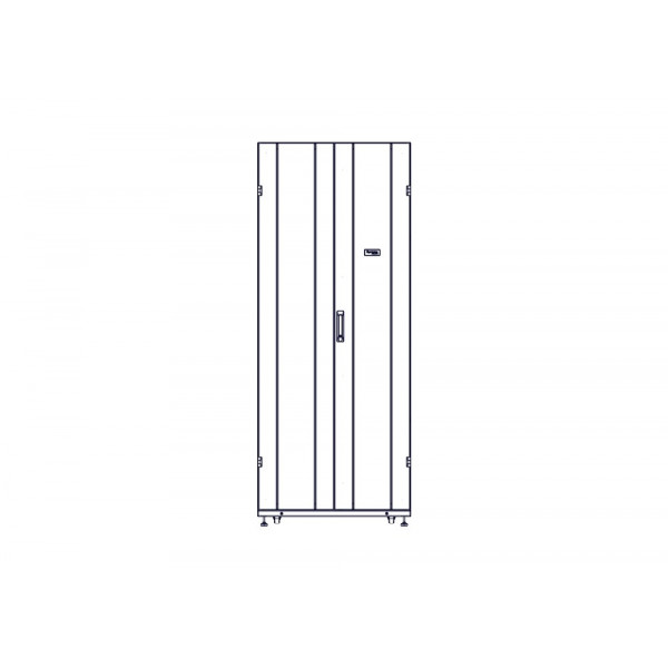 Шкаф Systeme Electric, серия Uniprom, 42U-800/1070, боковые панели 4шт, черный