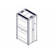 Шкаф Systeme Electric, серия Uniprom, 42U-800/1070, боковые панели 4шт, черный