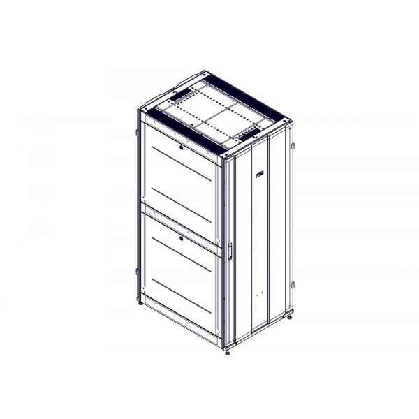 Шкаф Systeme Electric, серия Uniprom, 42U-800/1070, боковые панели 4шт, черный