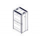 Шкаф Systeme Electric, серия Uniprom, 42U-800/1070, боковые панели 4шт, черный