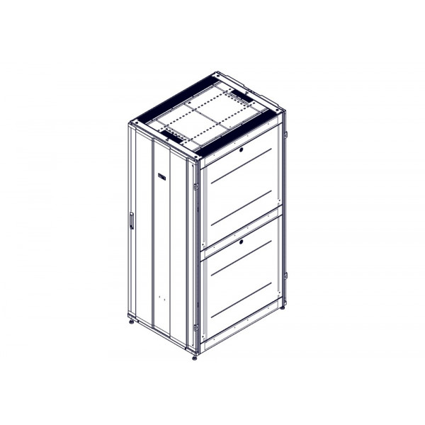 Шкаф Systeme Electric, серия Uniprom, 42U-800/1070, боковые панели 4шт, черный