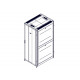 Шкаф Systeme Electric, серия Uniprom, 42U-800/1070, боковые панели 4шт, черный