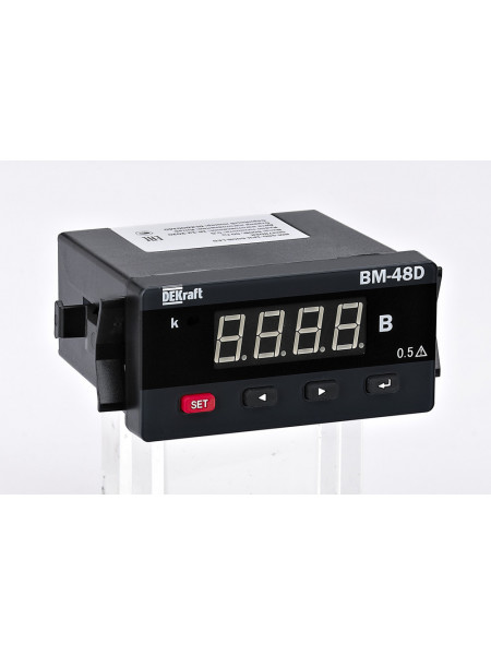 Амперметр цифровой 96x48мм однофазный, вход 1А, выход DO, LED-дисплей АМ-48D