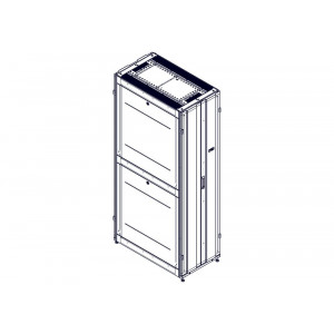 Шкаф Systeme Electric, серия Uniprom, 48U-600/1070, боковые панели 4шт, черный