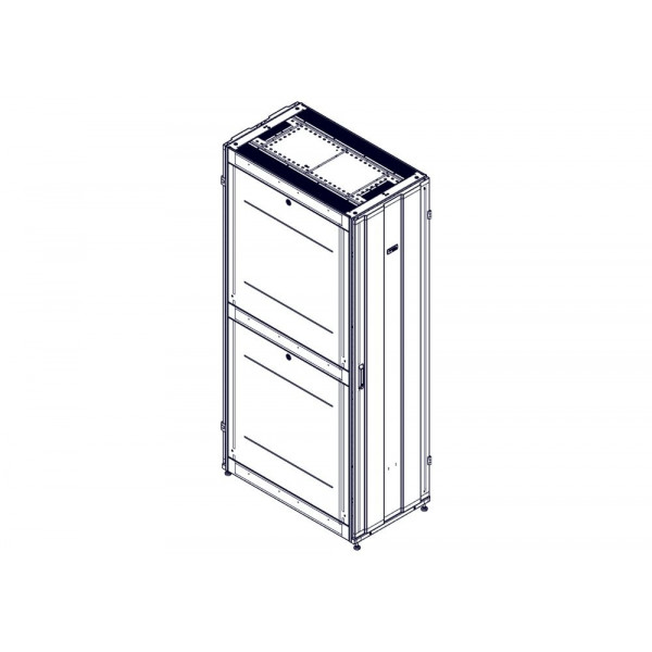 Шкаф Systeme Electric, серия Uniprom, 48U-600/1070, боковые панели 4шт, черный