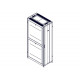 Шкаф Systeme Electric, серия Uniprom, 48U-600/1070, боковые панели 4шт, черный