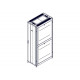 Шкаф Systeme Electric, серия Uniprom, 48U-600/1070, боковые панели 4шт, черный