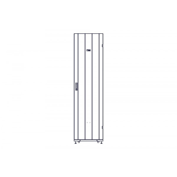 Шкаф Systeme Electric, серия Uniprom, 48U-600/1070, боковые панели 4шт, черный