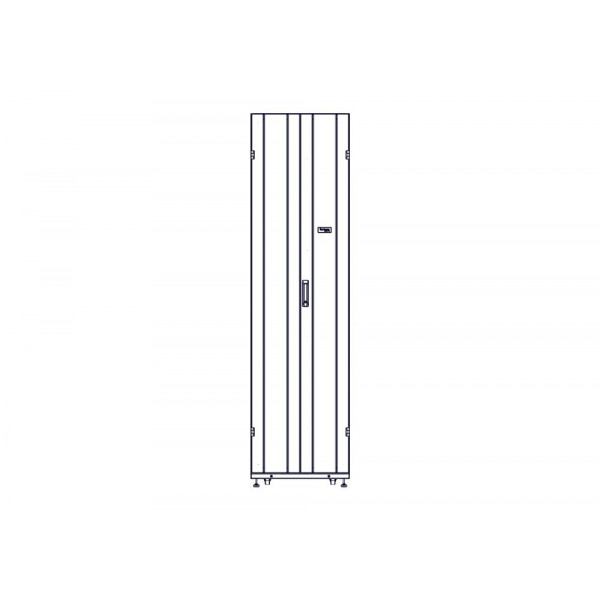 Шкаф Systeme Electric, серия Uniprom, 48U-600/1070, боковые панели 4шт, черный