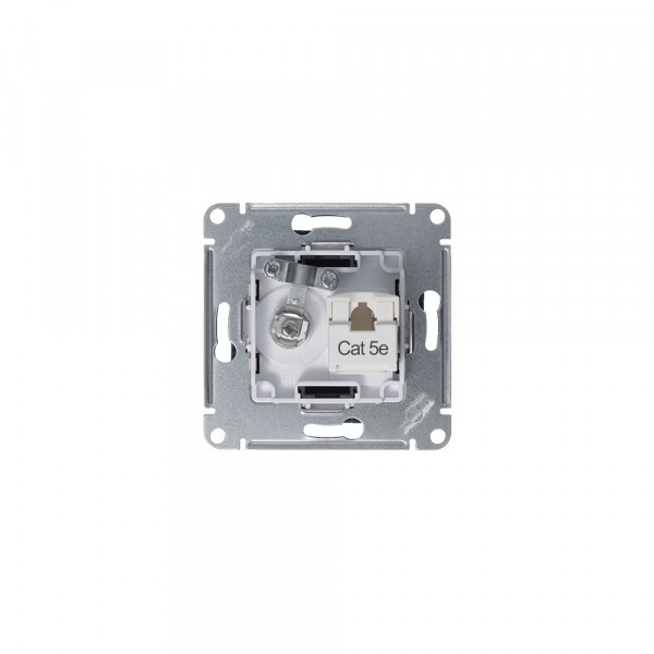 ATLASDESIGN РОЗЕТКА двойная ТВ + компьютерная RJ45 кат. 5e, механизм, ГРИФЕЛЬ