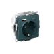 ATLASDESIGN РОЗЕТКА 16А c 2 USB A+C, 5В/2,4А/3,0А, 2х5В/1,5А, механизм, ИЗУМРУД
