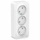 Розетка Schneider Electric BLANCA 3х-мест. О/У со шторками 16А/250В БЕЛЫЙ