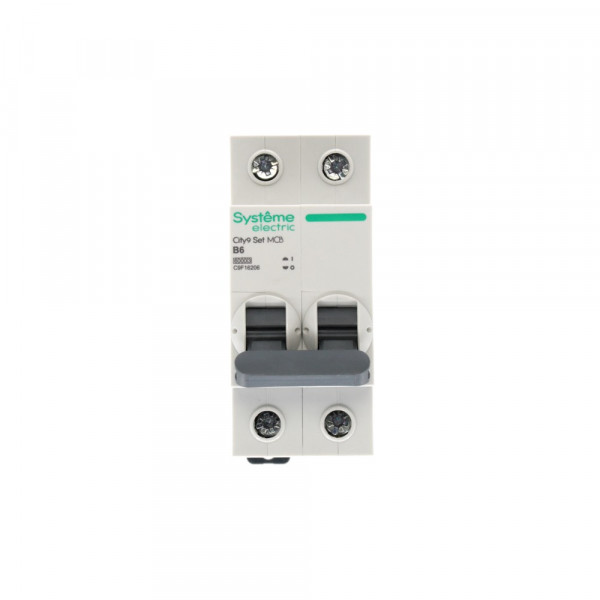 City9 Set Автоматический выключатель (АВ) B 6А 2P 6kA 230В