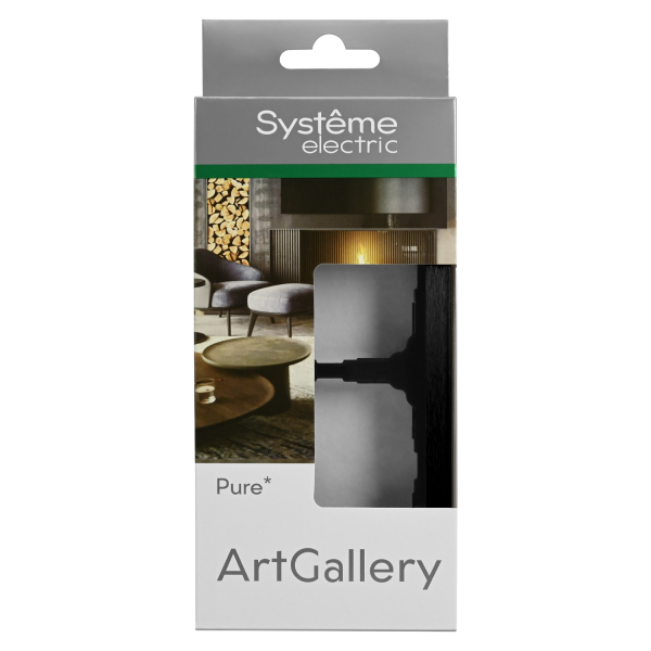 ARTGALLERY PURE 2-постовая РАМКА, МЕТАЛЛ ОНИКС