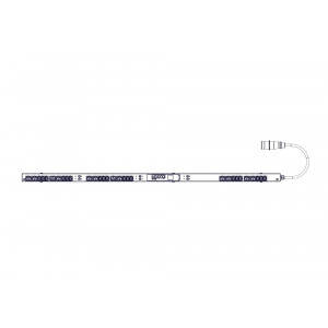 БРП Uniprom, управляемый, 0U, 400В, 3Ф, 32A, 18xC13 12xC19, 3м кабель, IEC309