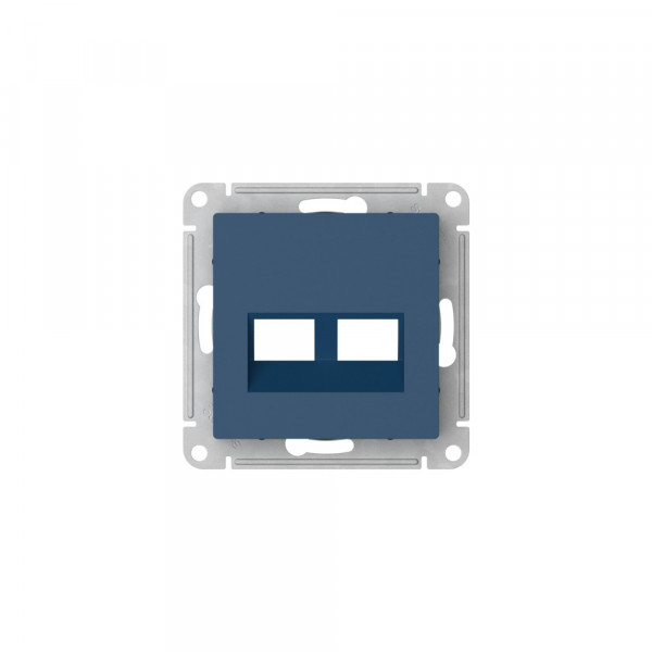 ATLASDESIGN НАКЛАДКА двойная для информационных функций типа Keystone, АКВАМАРИН