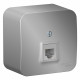 Розетка Schneider Electric BLANCA телефонная RJ11 О/У АЛЮМИНИЙ