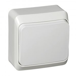 Переключатель Schneider Electric ЭТЮД 1-клав. О/У 10АX/250B БЕЛЫЙ
