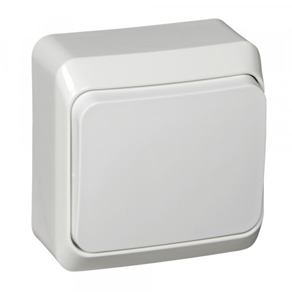 Переключатель Schneider Electric ЭТЮД 1-клав. О/У 10АX/250B БЕЛЫЙ