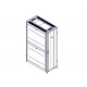 Шкаф Systeme Electric, серия Uniprom, 42U-600/1200, боковые панели 4шт, черный
