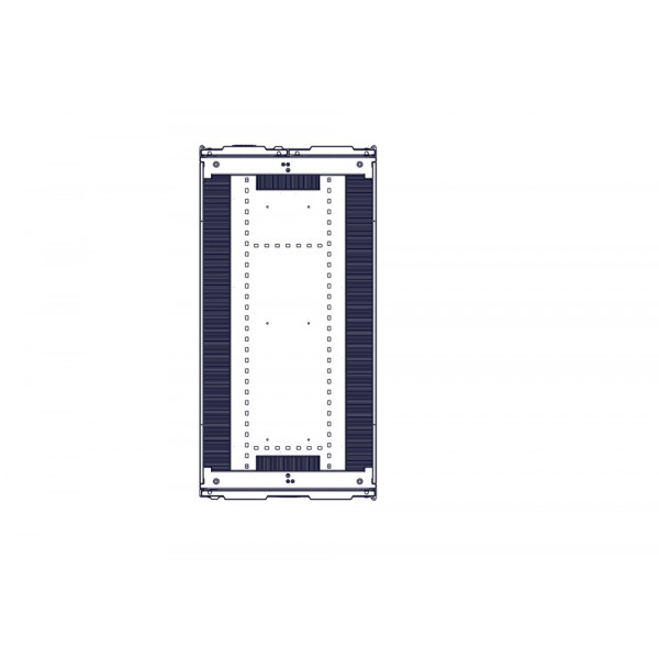 Шкаф Systeme Electric, серия Uniprom, 42U-600/1200, боковые панели 4шт, черный