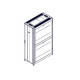 Шкаф Systeme Electric, серия Uniprom, 42U-600/1200, боковые панели 4шт, черный