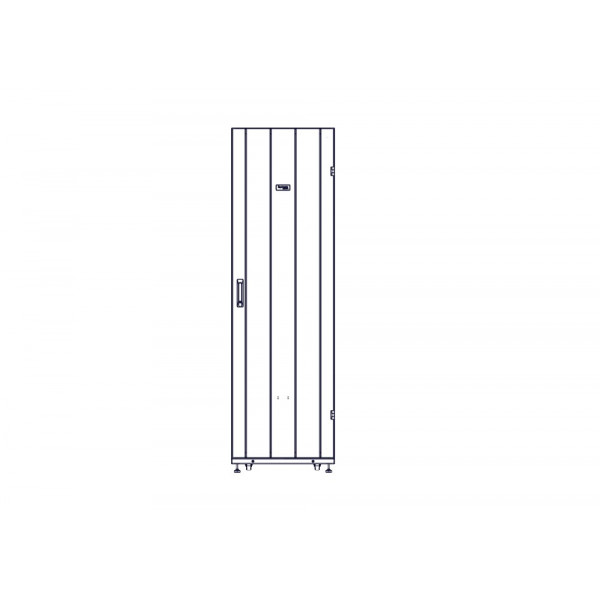 Шкаф Systeme Electric, серия Uniprom, 42U-600/1200, боковые панели 4шт, черный