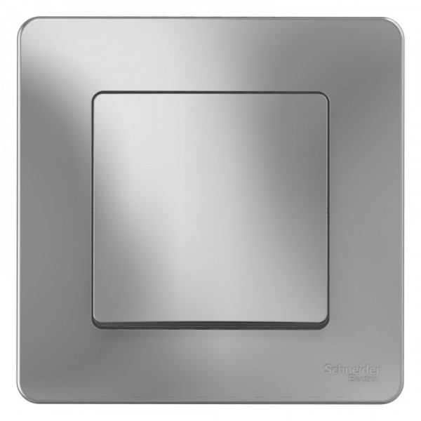 Выключатель Schneider Electric BLANCA 1-клав. С/У, 10АХ/250B АЛЮМИНИЙ