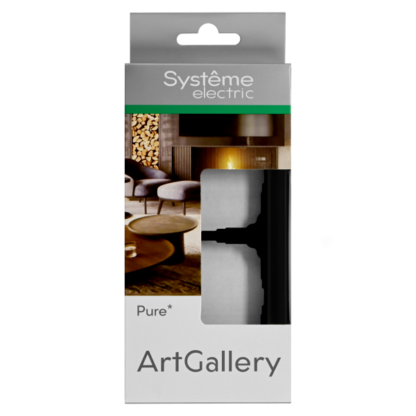 ARTGALLERY PURE 2-постовая РАМКА, МАТОВОЕ ОРГАНИЧЕСКОЕ СТЕКЛО ЧЕРНЫЙ